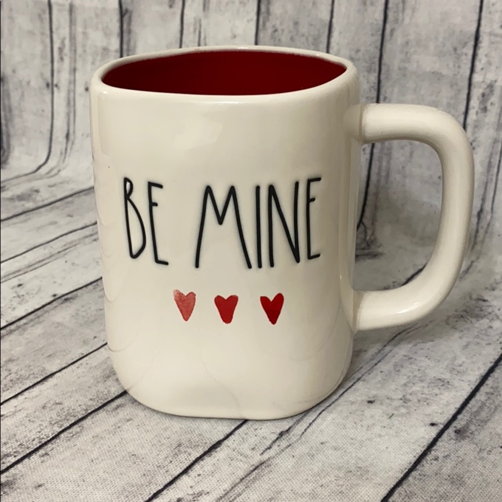 RAE DUNN VALENTINES CERAMIC MUG - WITH HEARTS